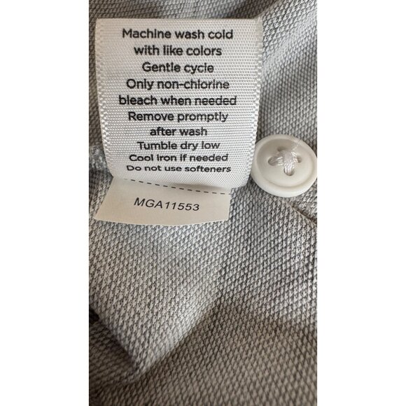 NWT Walter Hagen XXL Mens Grey Striped Polo Shirt Lightweight Breathable - Picture 13 of 15